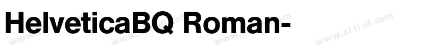 HelveticaBQ Roman字体转换